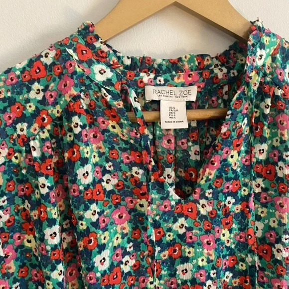 Rachel Zoe Floral Cottage core Blouse - Picture 8 of 15